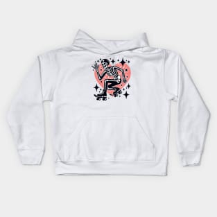 Skeleton Skater Kids Hoodie